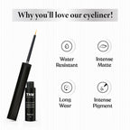 The Natural Wash Eyecatchy Longstay Matte Liquid Eyeliner - Black Pearl