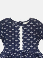 Ahalyaa Navy Pure Cotton Digital Printed Kids Kurta Sharara Set For Girls