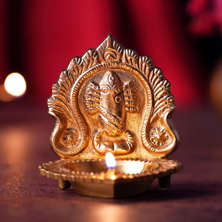 Isha Life Linga Bhairavi Brass Lamp