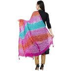 A R Silk Bandhej Multi Tasal Fancy Dupatta Color Multi color Dupatta or Chunni
