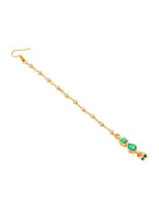 Ruby Raang Green Meenakari Kundan Maang Tikka - Distacart