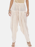 Souchii White Woven Design Patiala - Distacart