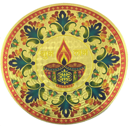 Stickerbazaar Micro Golden Embossing Rangoli Stickers