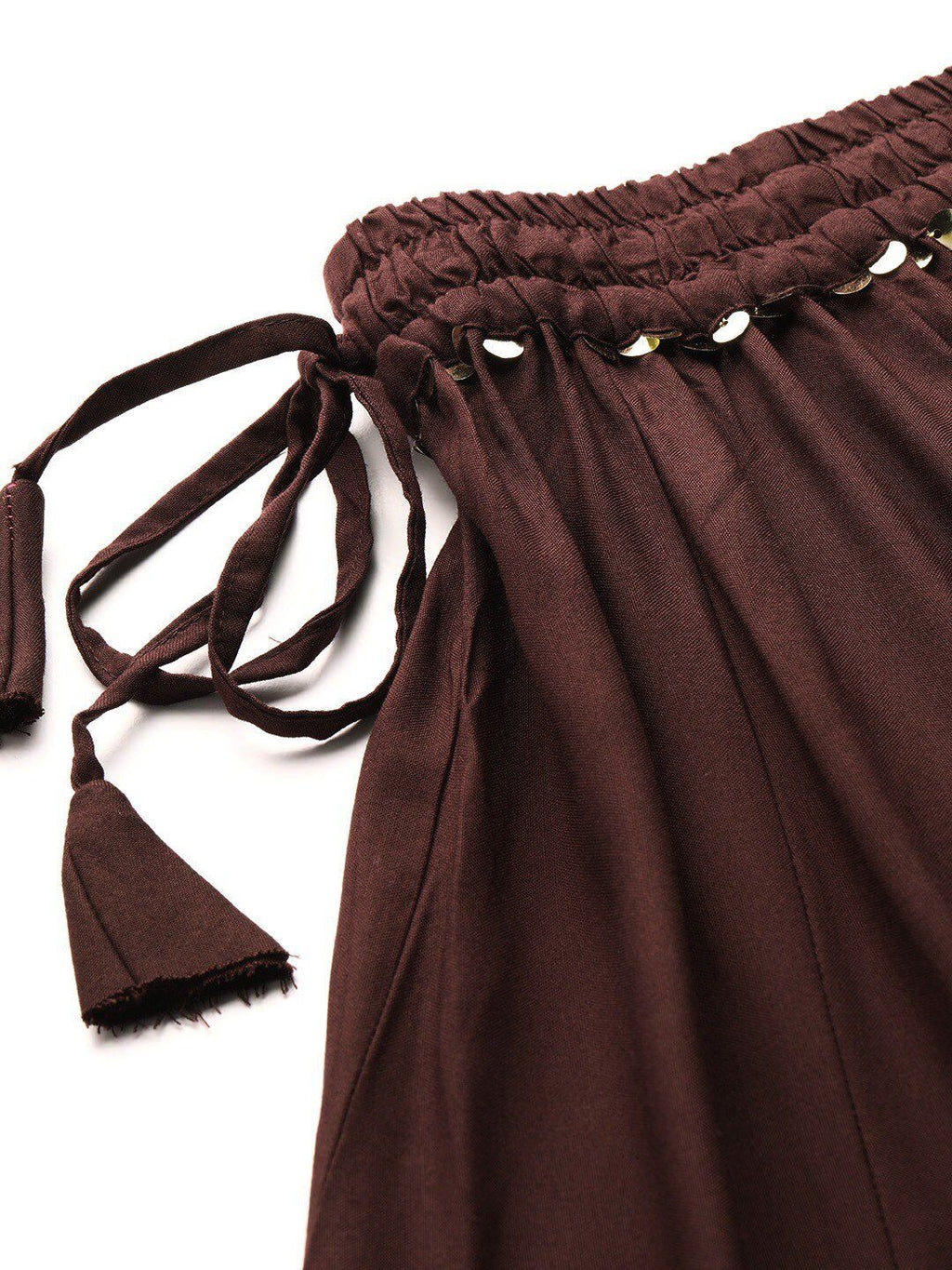 TAG 7 Women Rayon Flared Palazzos