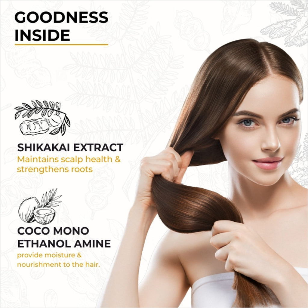 Dr.Sakhiya Shikakai Hair Growth Shampoo Ayurvedic for Strong, Healthy Hair - Distacart