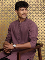 House of Pataudi Woven Design Straight Jashn Kurta