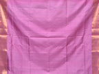 Baby Pink Uppada Silk Handloom Saree with Corner Mango Pallu Design - Global Threads