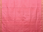 Baby Pink Uppada Silk Handloom Saree with Mango Pallu Design - Global Threads