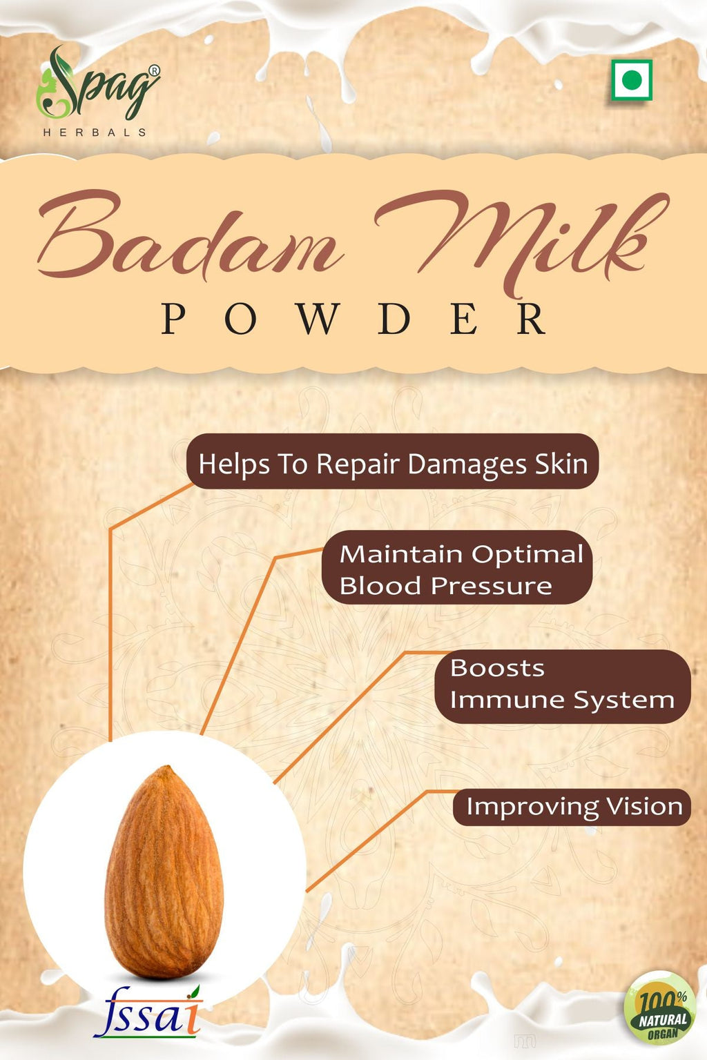 Spag Herbals Premium Instant Badam Milk Powder - Distacart