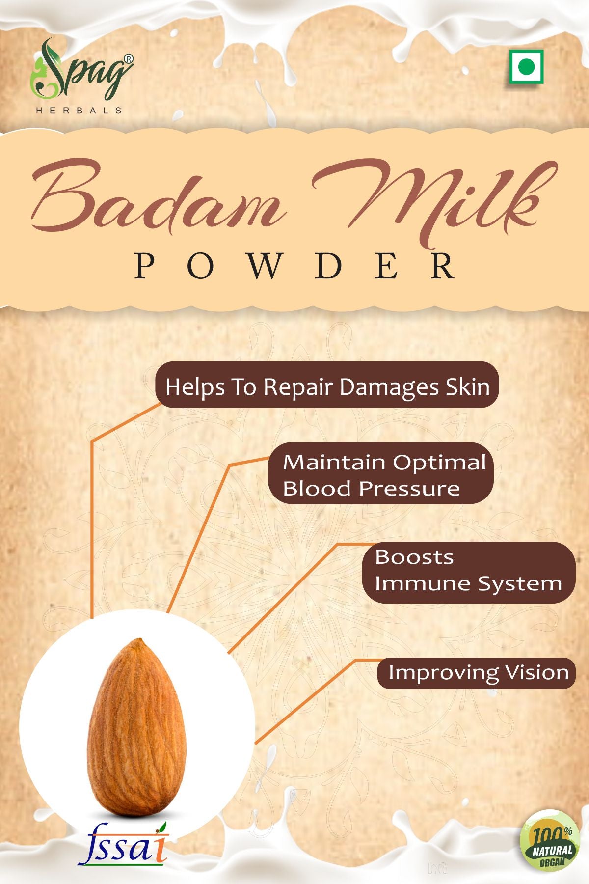 Spag Herbals Premium Instant Badam Milk Powder - Distacart