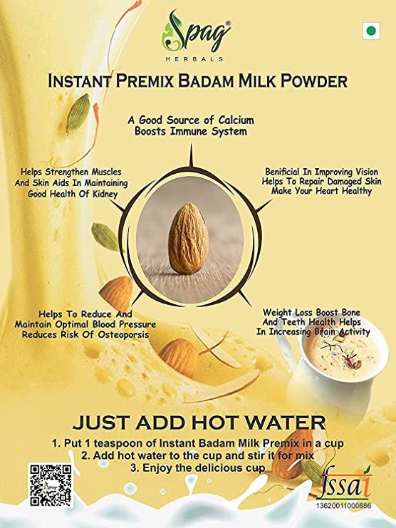 Spag Herbals Cold Instant Chocolate Badam Health Drink - Distacart