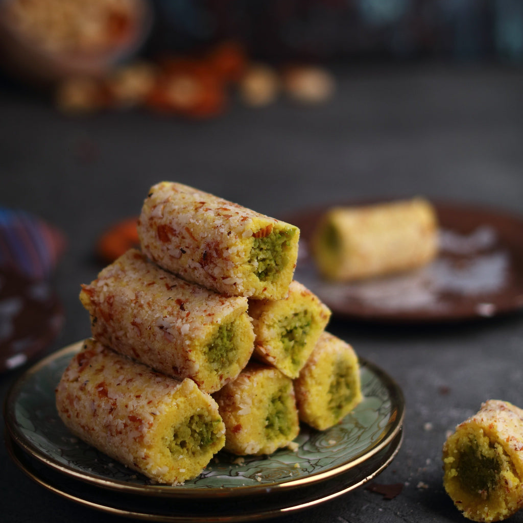 Almond House Badam Kesar Roll - Distacart