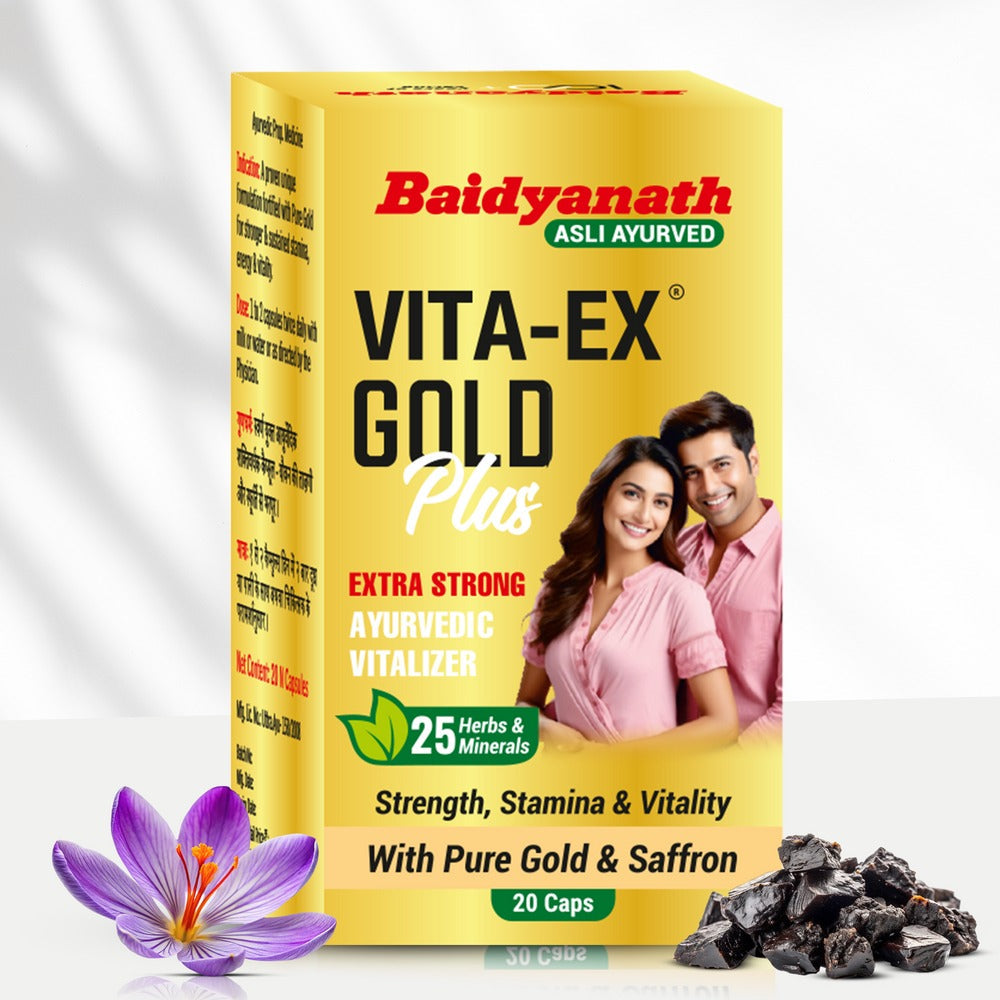 Baidyanath Vita Ex Gold Plus Capsules - Distacart