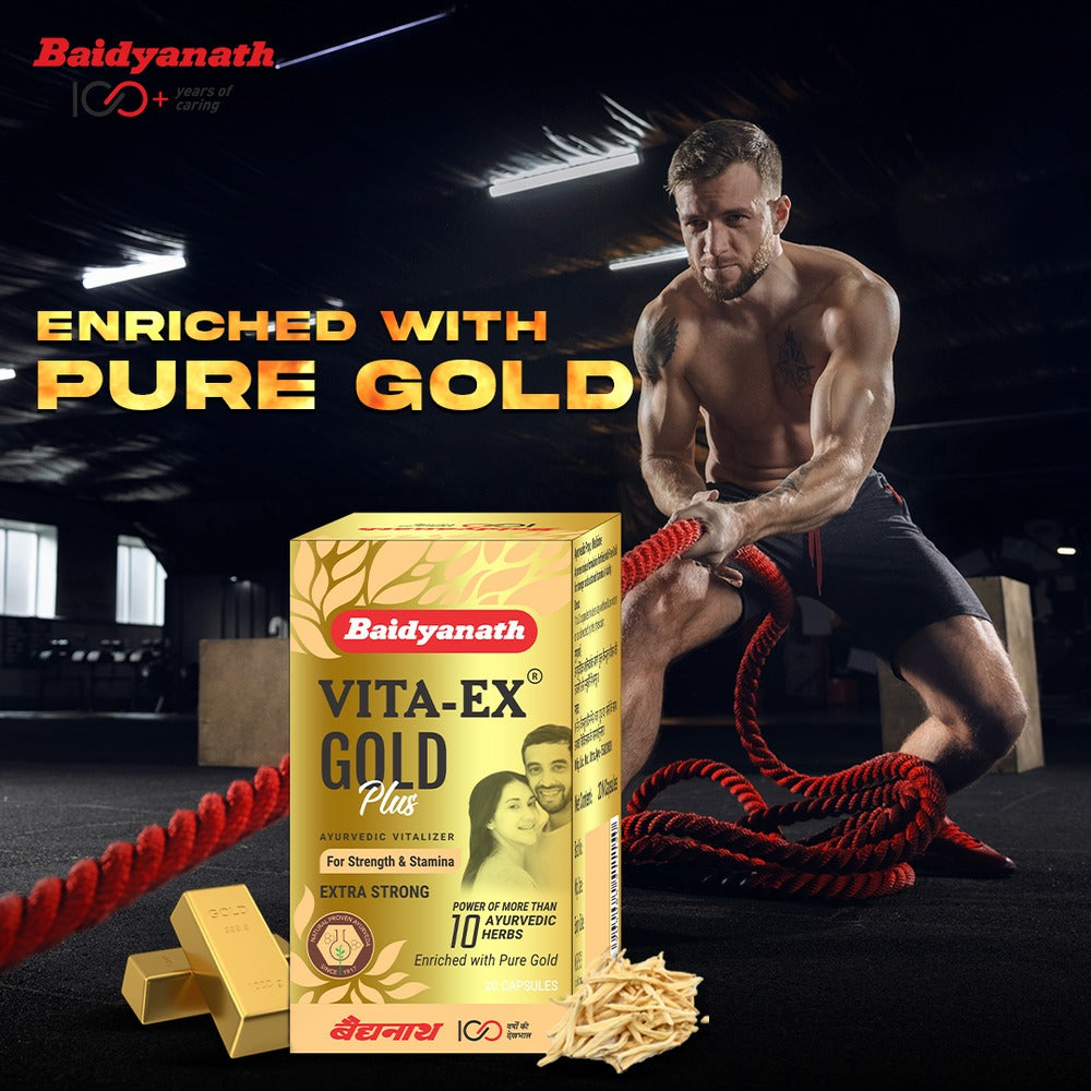 Baidyanath Vita Ex Gold Plus Capsules - Distacart