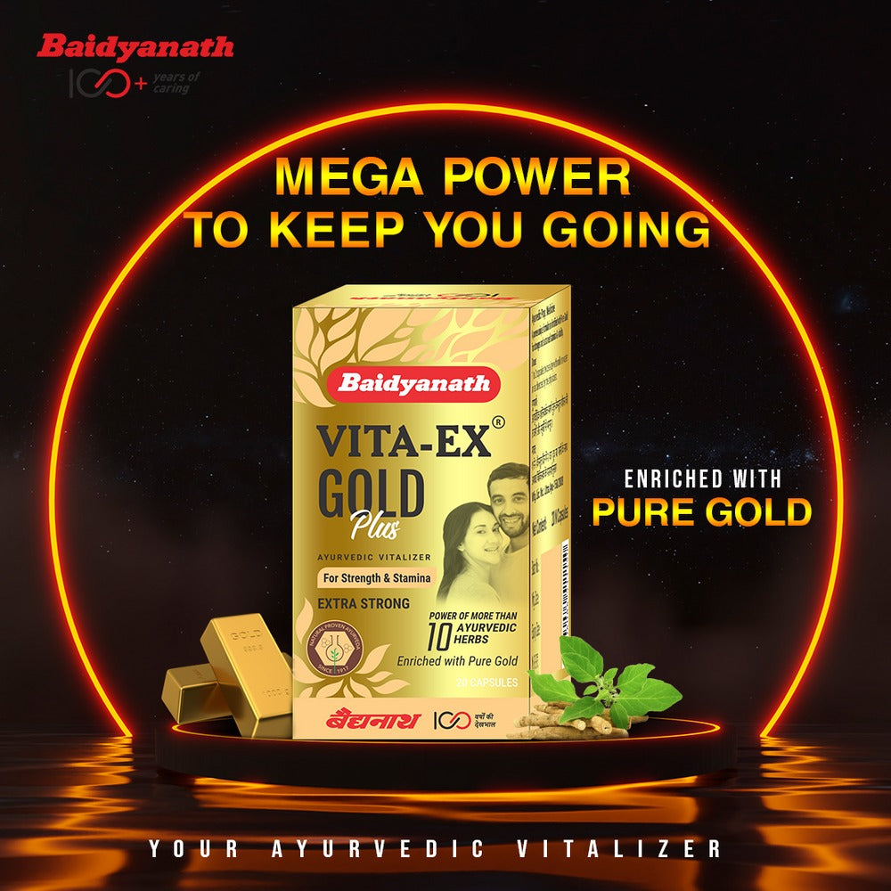 Baidyanath Vita Ex Gold Plus Capsules - Distacart