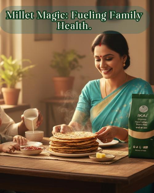 IKAI Organic Pearl Millet/Bajra Atta - Distacart