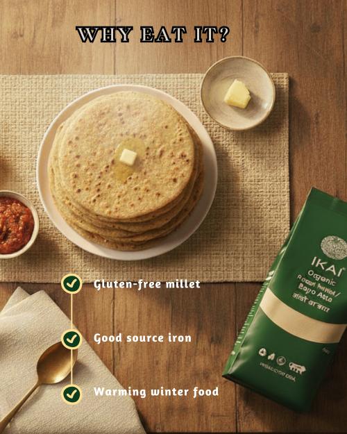 IKAI Organic Pearl Millet/Bajra Atta - Distacart
