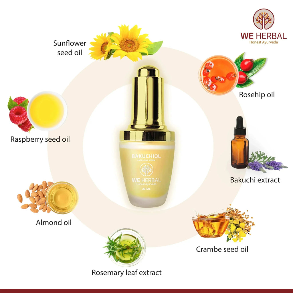 We Herbal Bakuchiol Serum: Gentle, Ayurvedic Anti-Aging Potion
