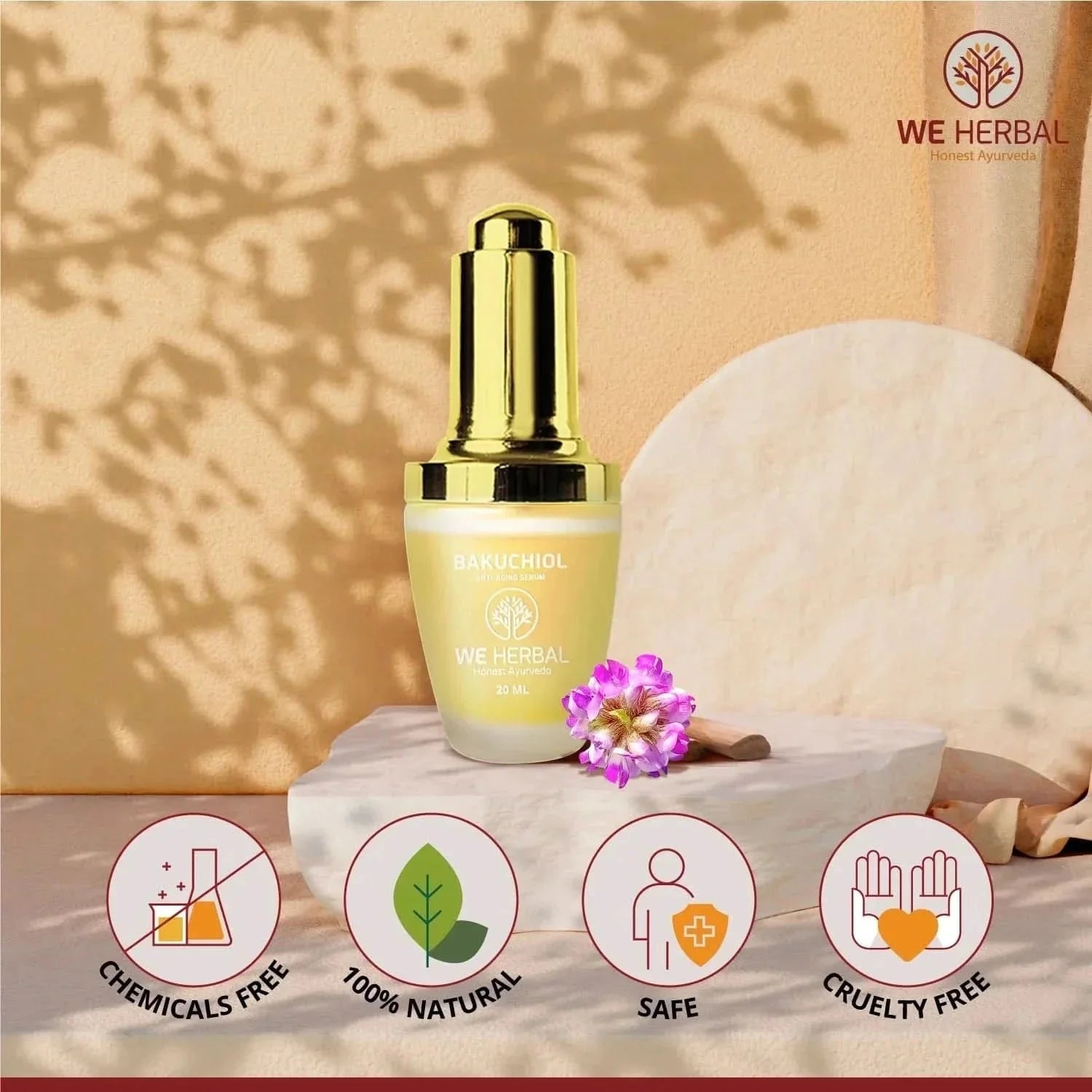 We Herbal Bakuchiol Serum: Gentle, Ayurvedic Anti-Aging Potion