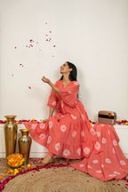 Joban Fashion Pink Tie & Dye Cotton Suit Set - Distacart