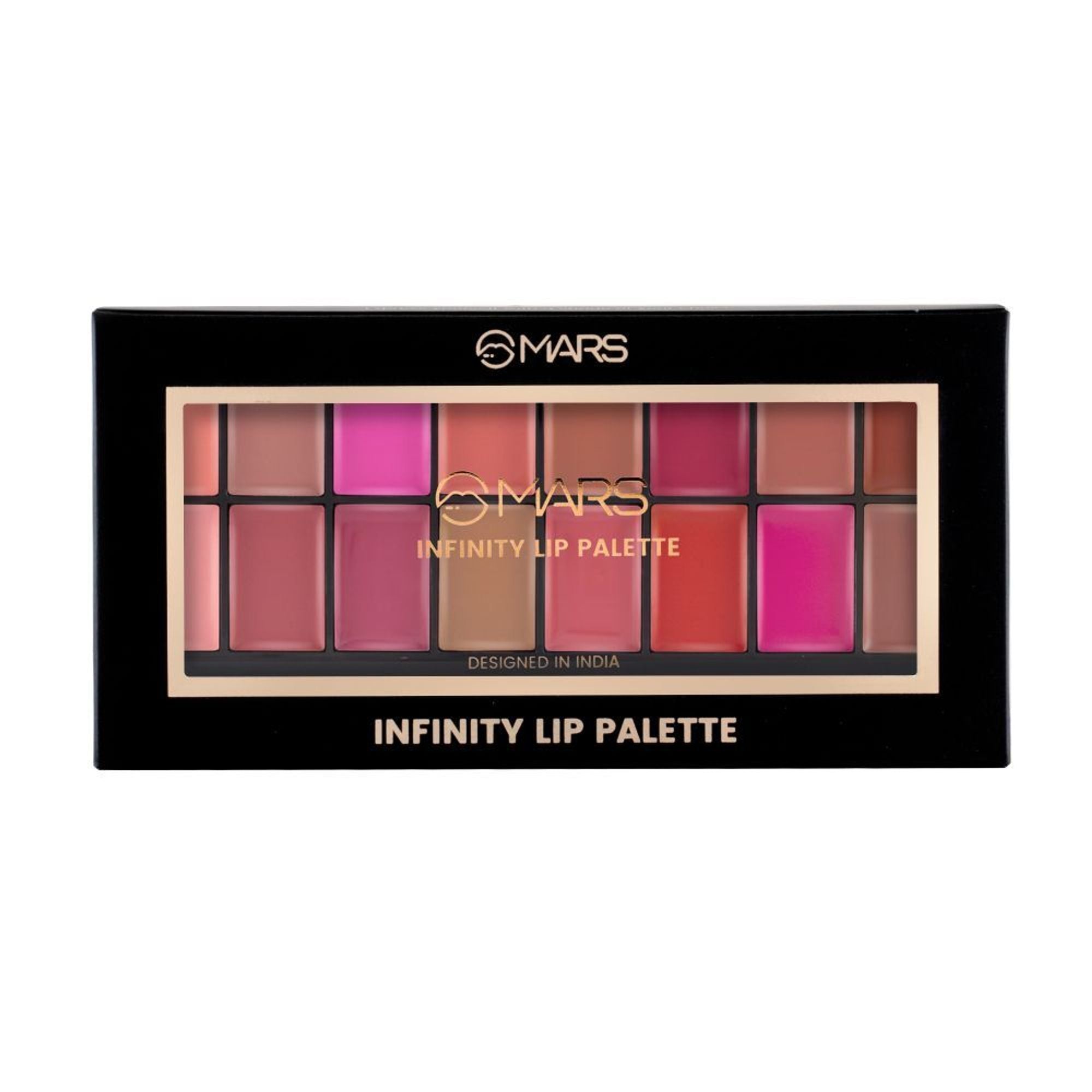 MARS Cosmetics Infinity Lip Palette with Spatula cum Applicator - 03 Multicolor - Distacart