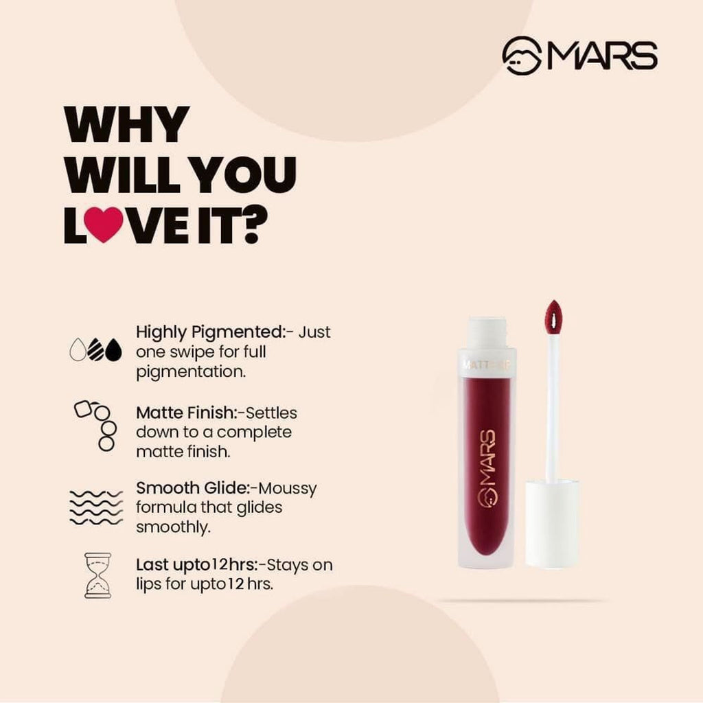 MARS Cosmetics Liquid Lip Color - Split The Deets - Distacart