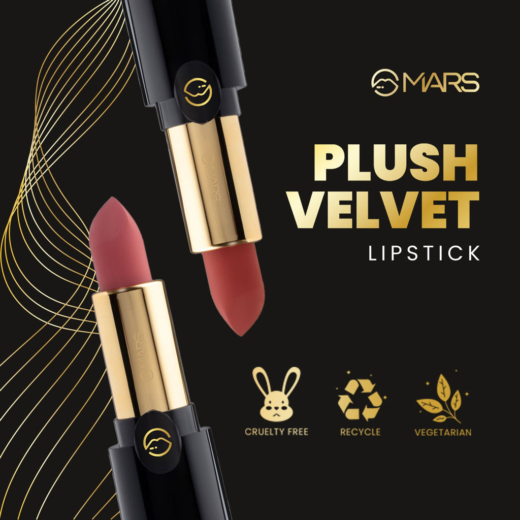 MARS Cosmetics Plush Velvet Lipstick - Volcanic Red - Distacart