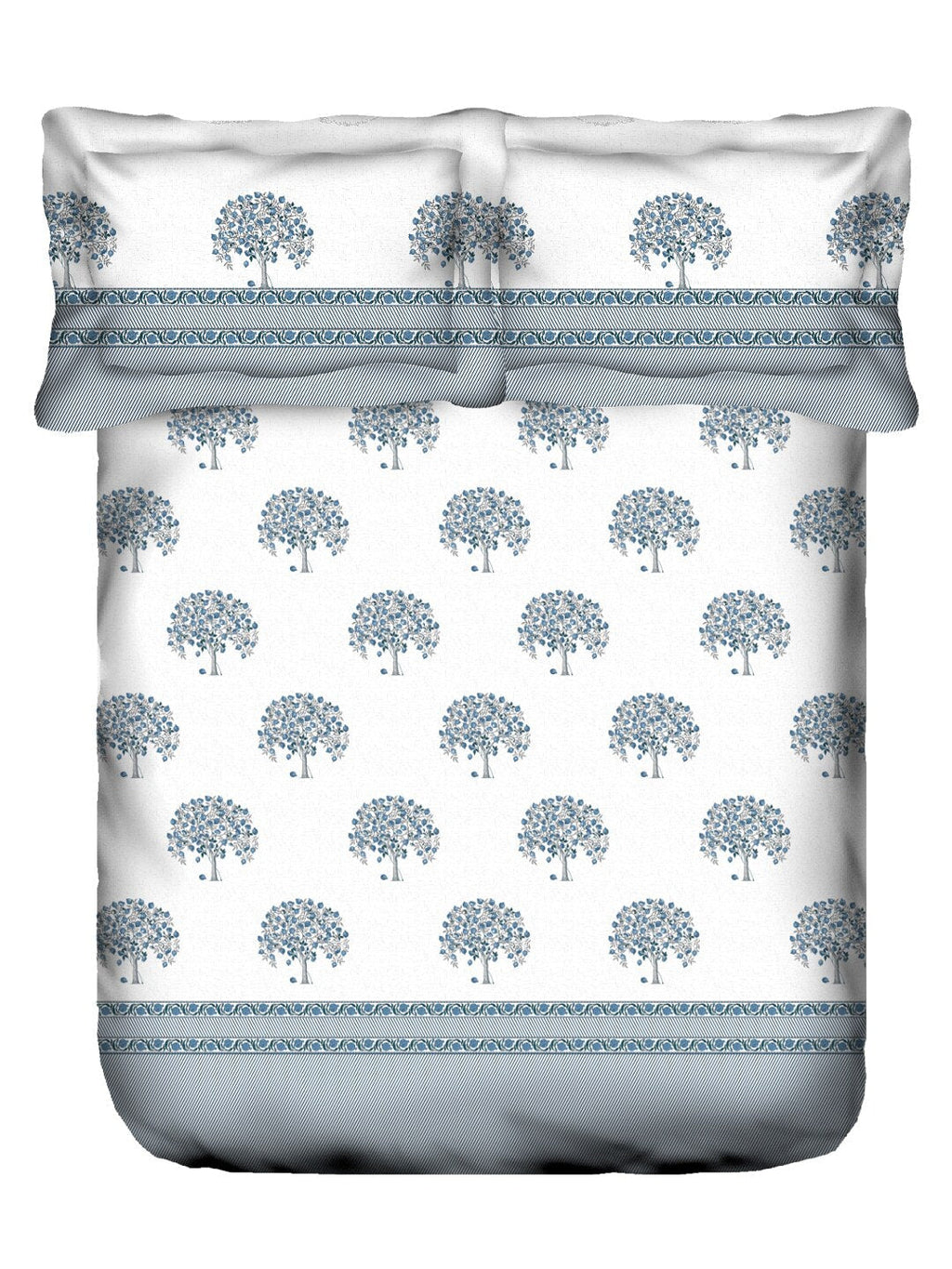 MYTRIDENT Road To Jaipur Purple Printed Cotton 210 TC King Bedsheet with 2 Pillow Covers