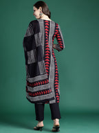 Indo Era Printed Regular Thread Work Pure Cotton Kurta with Trousers & With Dupatta - Distacart