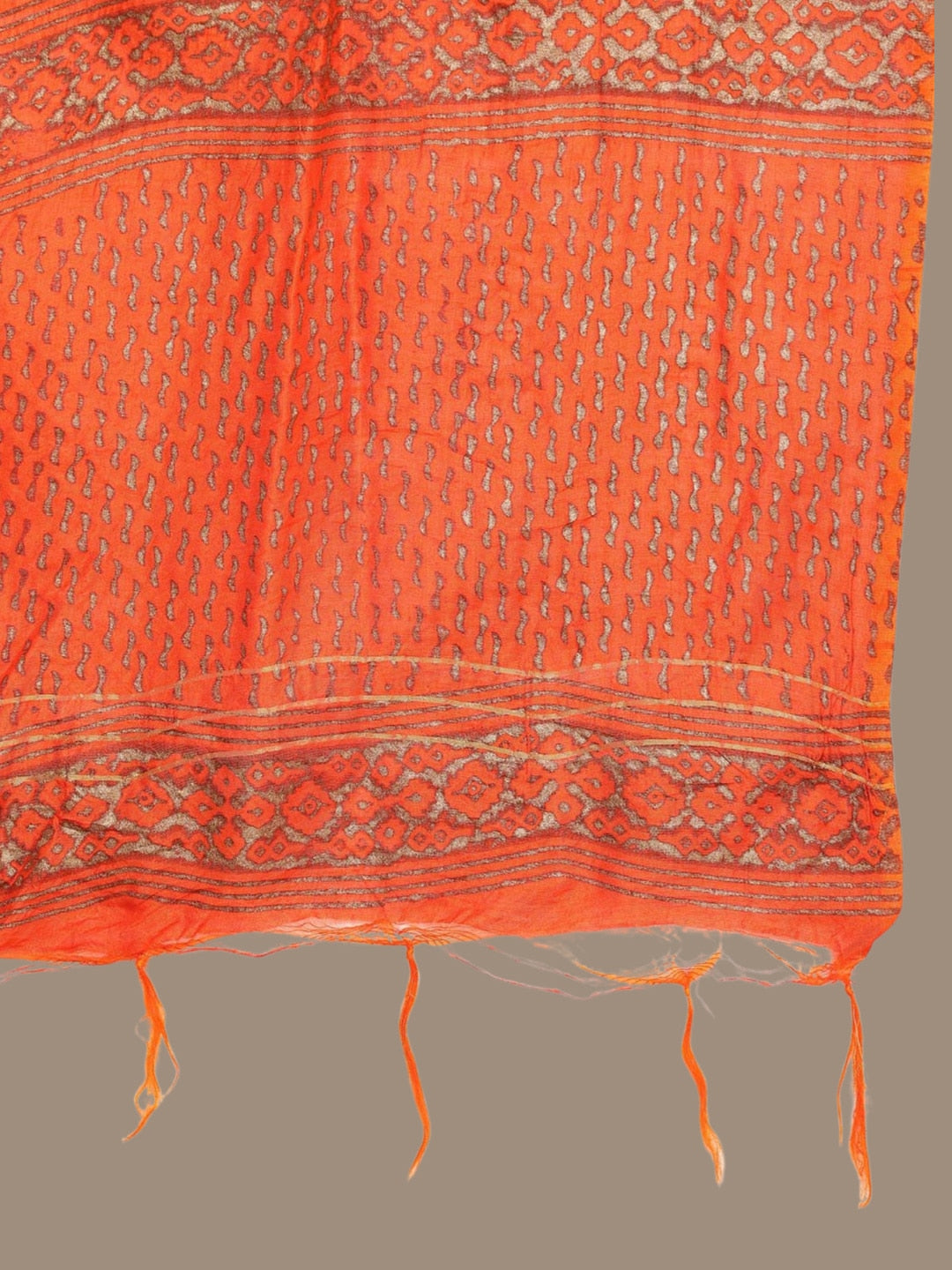 HERE&NOW Ethnic Motifs Printed Thread Work Angrakha Kurta with Palazzos & Dupatta