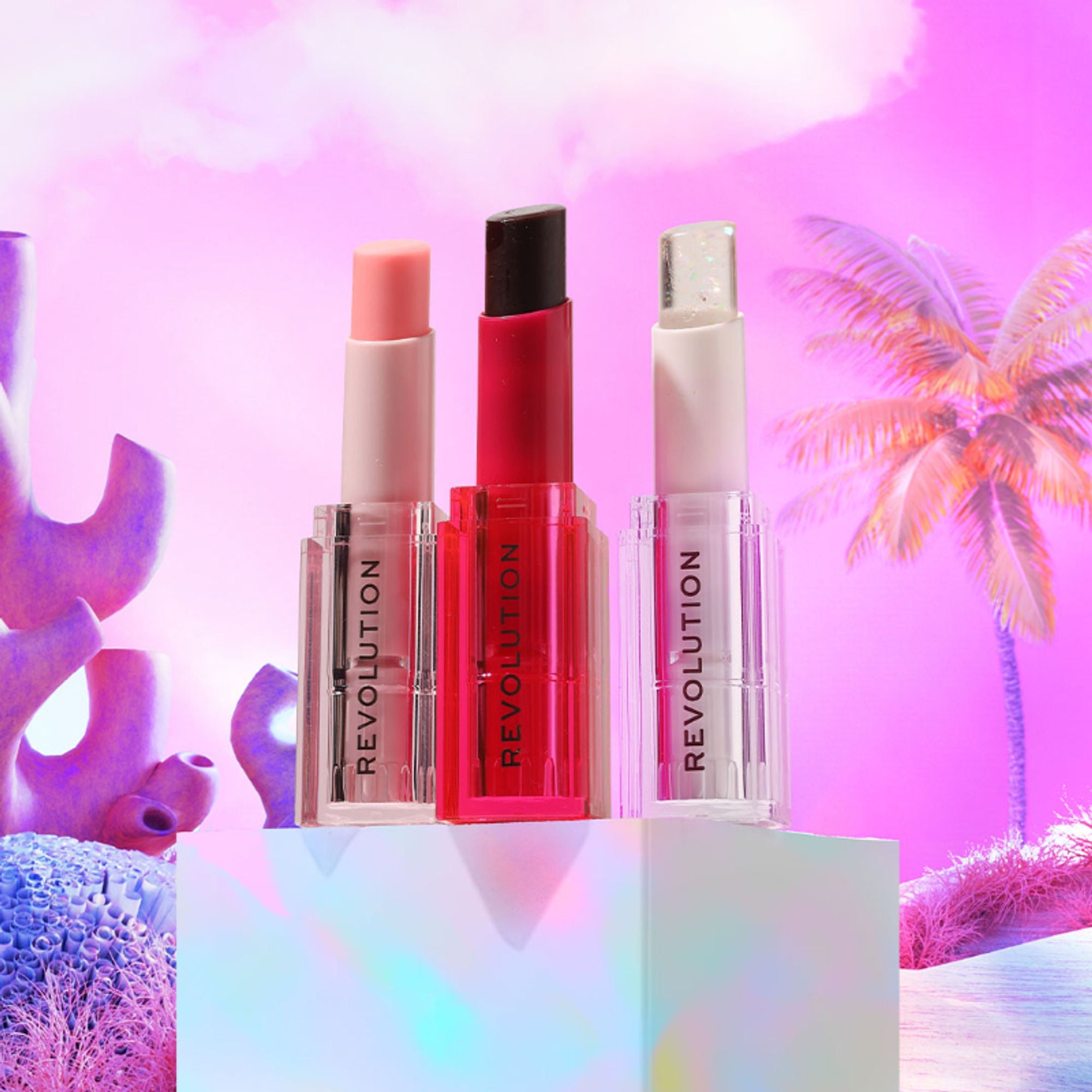 Makeup Revolution Mood Switch Aura Lip Balm - Kiss Pink - Distacart