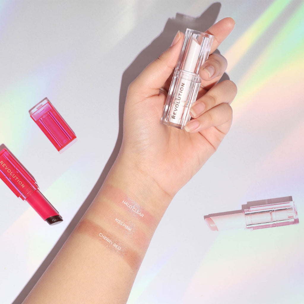 Makeup Revolution Mood Switch Aura Lip Balm - Halo Clear - Distacart
