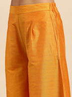 All About You Women Mustard Yellow Ethnic Motifs Embroidered Gotta Patti Kurta with Palazzos & With Dupatta