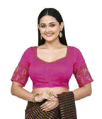 Joban Fashion Women's Pink Embroidered Stitched Blouse - Distacart