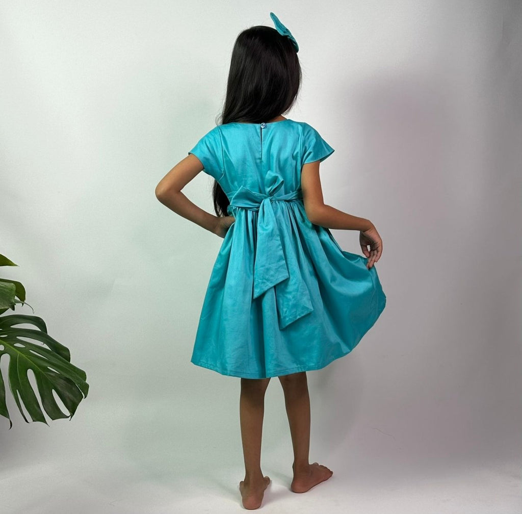 ArthLife Blue Unicorn Party Wear Dress