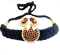 Elite Trading Black Choker With Jhumka Set