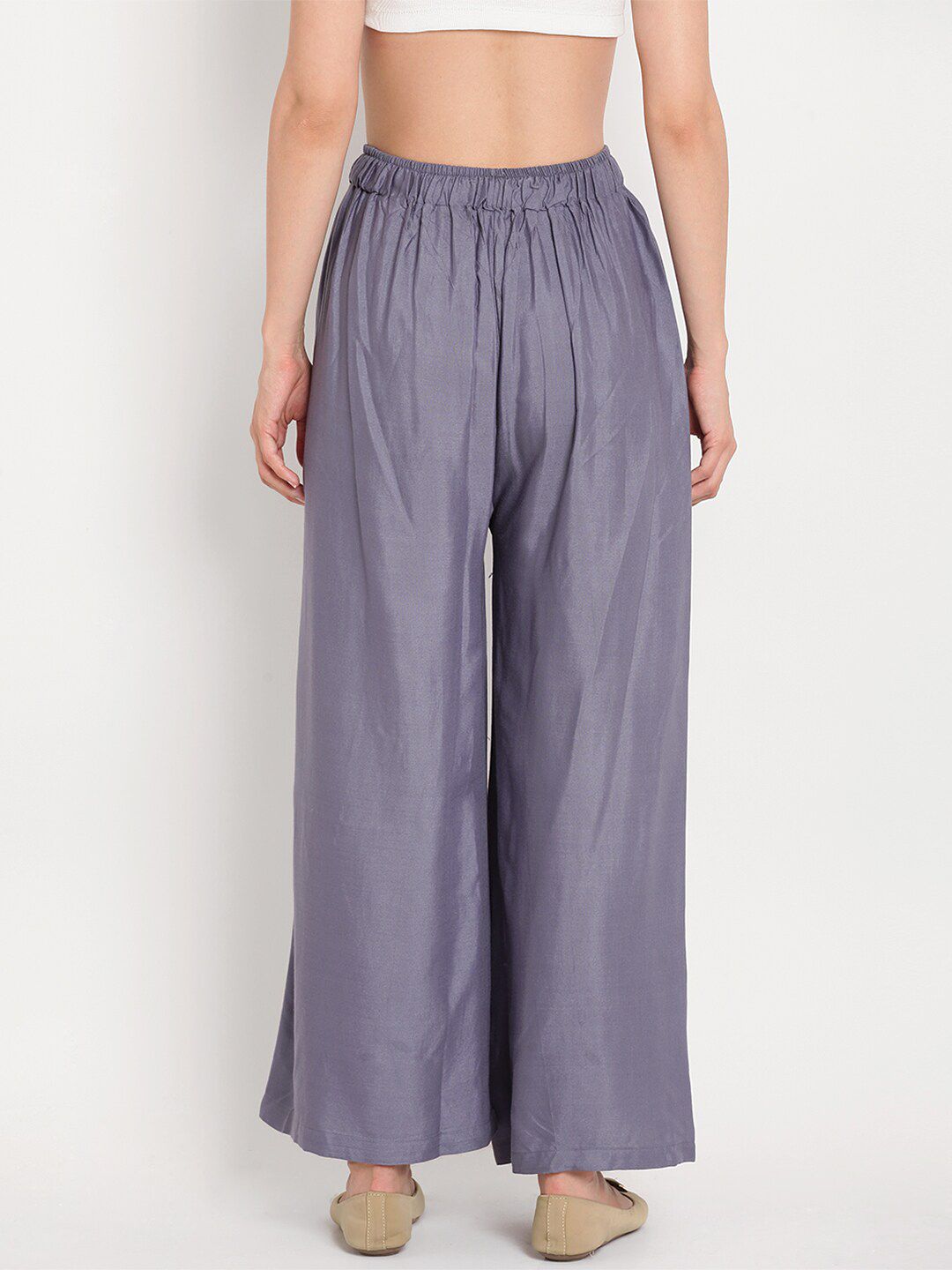 TAG 7 Women Flared Regular Palazzos