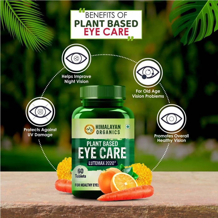 Organics Plant Based Eye Care Tablets Lutemax 2020 For Healthy Eyes: 60 Tablets