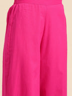 Sangria Women Pure Cotton Kurta with Palazzos