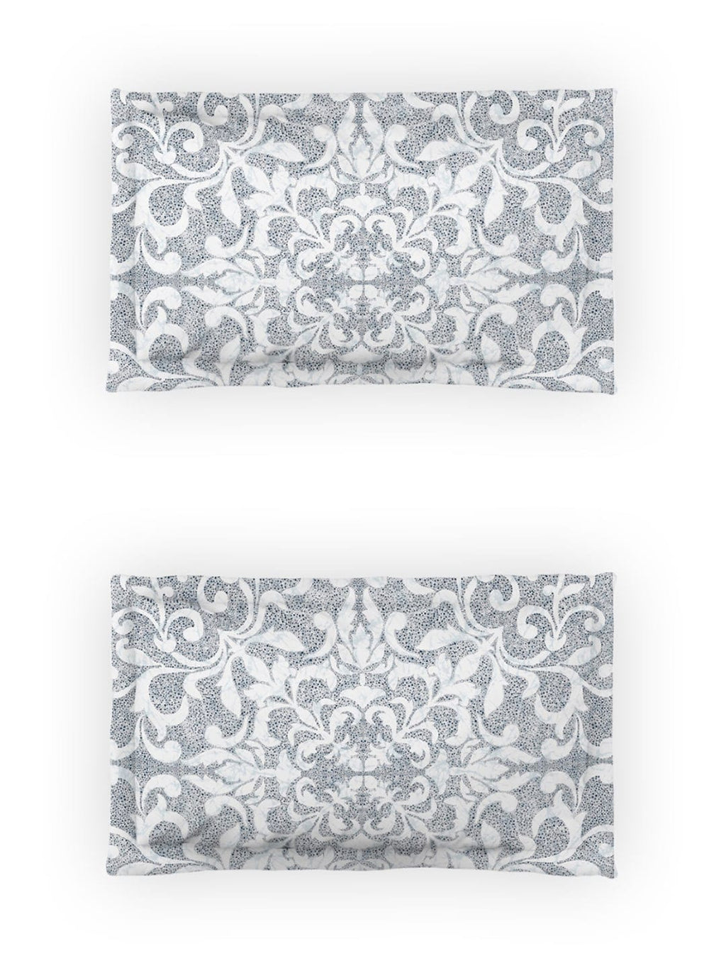 DDecor Blue & White Ethnic Motifs Cotton 140 TC King Bedsheet With 2 Pillow Covers - Distacart