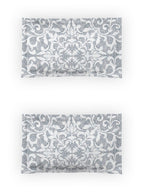 DDecor Blue & White Ethnic Motifs Cotton 140 TC King Bedsheet With 2 Pillow Covers - Distacart