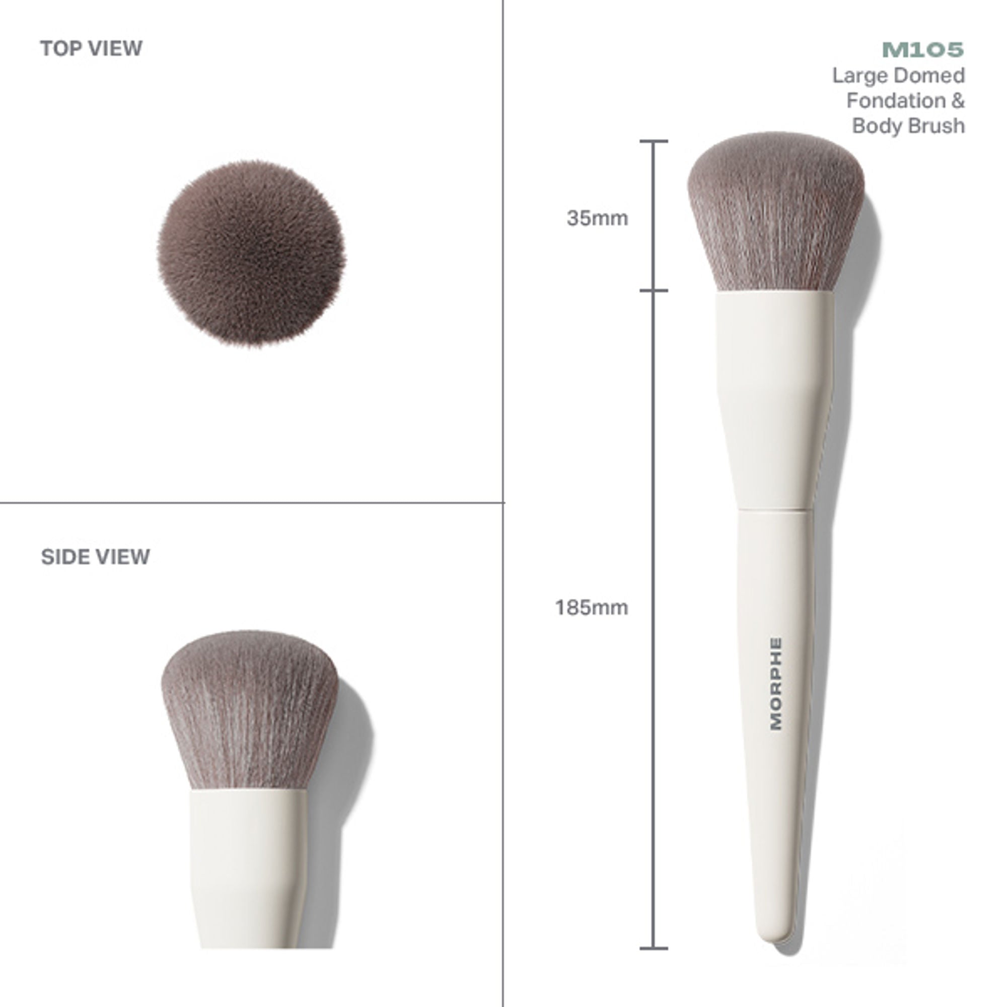 MORPHE M105 Large Domed Foundation & Body Brush - Distacart