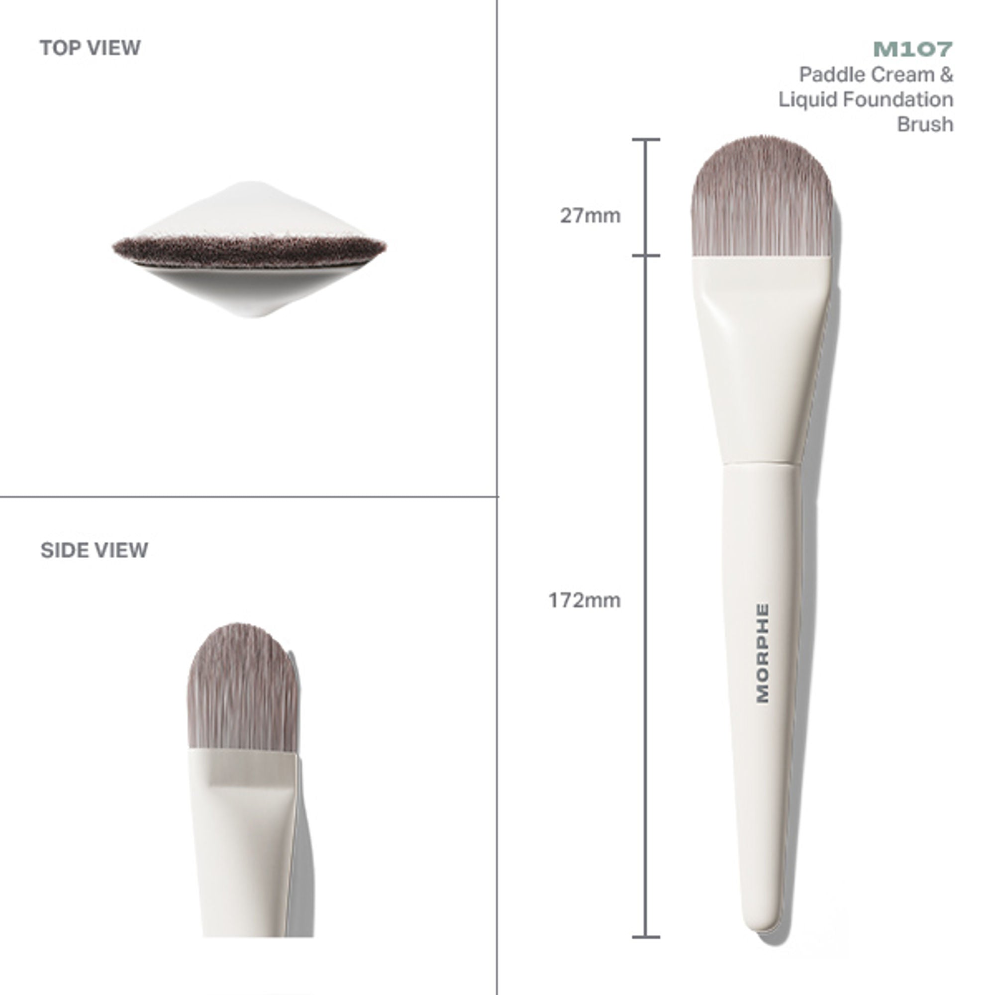 MORPHE M107 Paddle Cream & Liquid Foundation Brush - Distacart