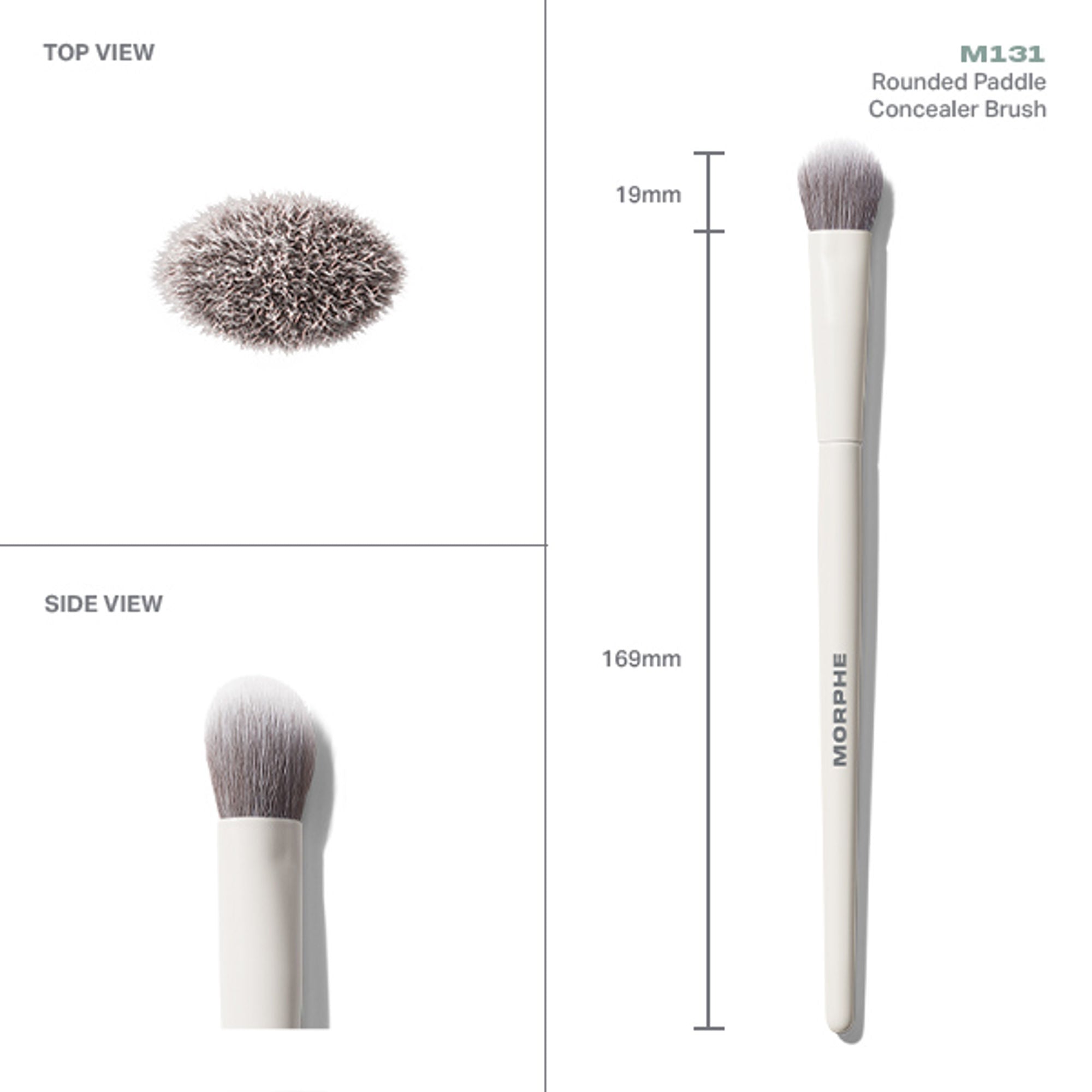 MORPHE M131 Rounded Paddle Concealer Brush - Distacart