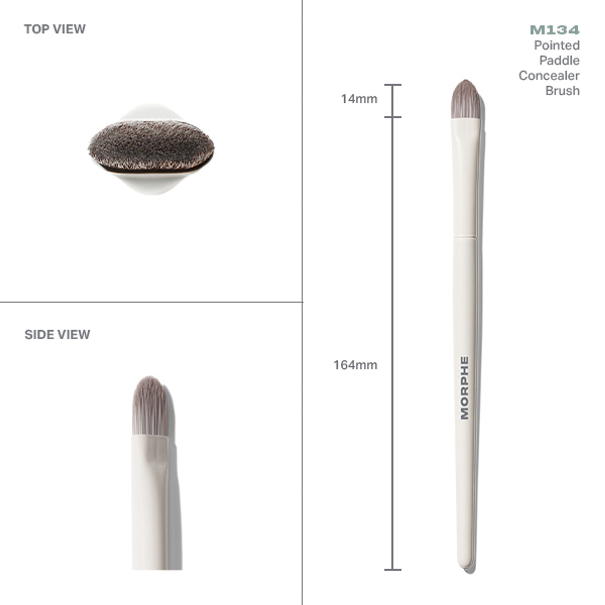 MORPHE M134 Pointed Paddle Concealer Brush - Distacart