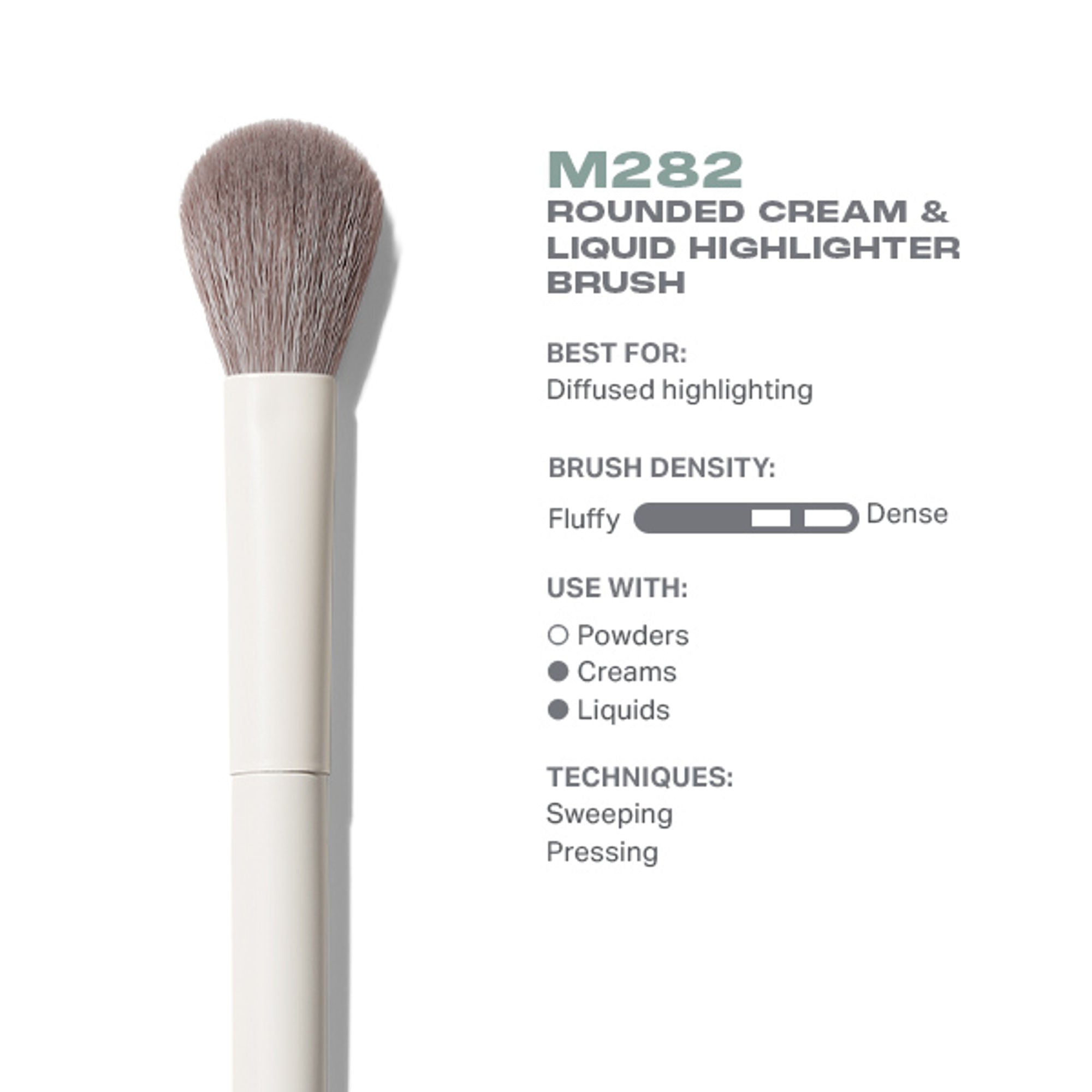 MORPHE M282 Rounded Cream & Liquid Highlighter Brush