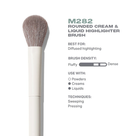 MORPHE M282 Rounded Cream & Liquid Highlighter Brush
