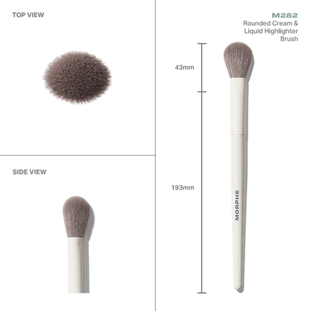 MORPHE M282 Rounded Cream & Liquid Highlighter Brush