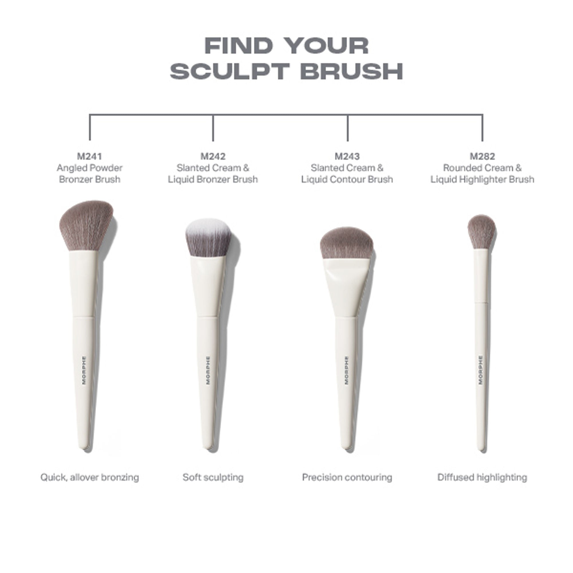 MORPHE M282 Rounded Cream & Liquid Highlighter Brush