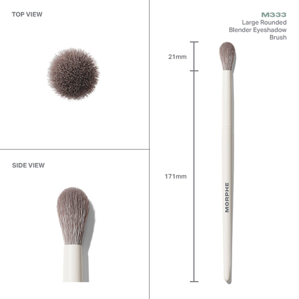MORPHE M333 Large Rounded Blender Eyeshadow Brush - Distacart